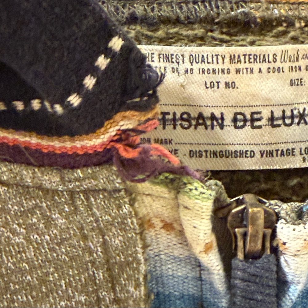 Anthropologie Serape Lined Hooded Zip Sweatshirt Western Aztec Boho Jacket Med - Picture 4 of 9